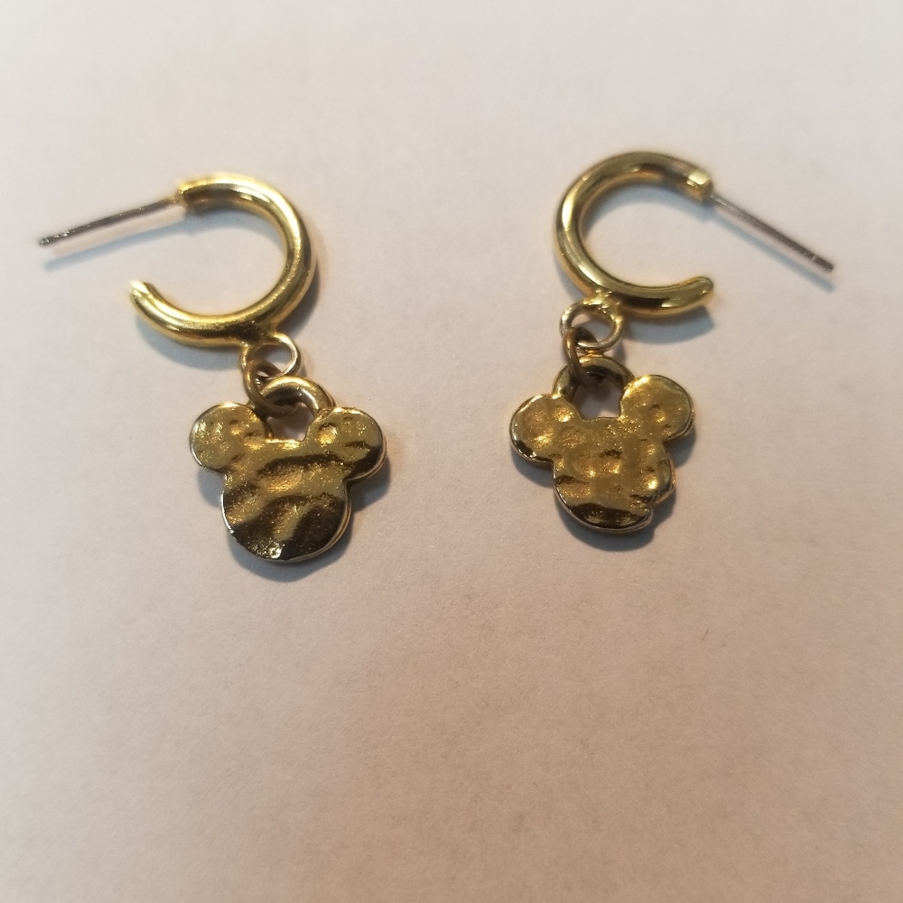 Disney Mickey Mouse Gold Plated Earrings